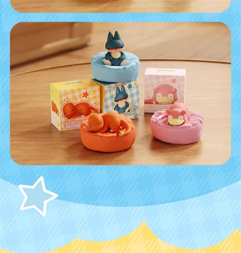 Новые оригинальные фигурки Pokémon серии для отдыха в позе для сна в закрытой коробке