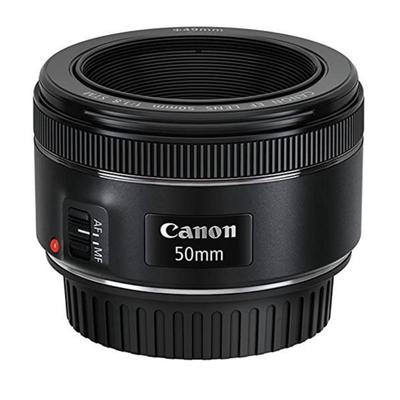 Canon Объектив EF50mm F1.8 STM - Совместимый с полнокадровыми камерами, Черный [Параллельный импорт]
