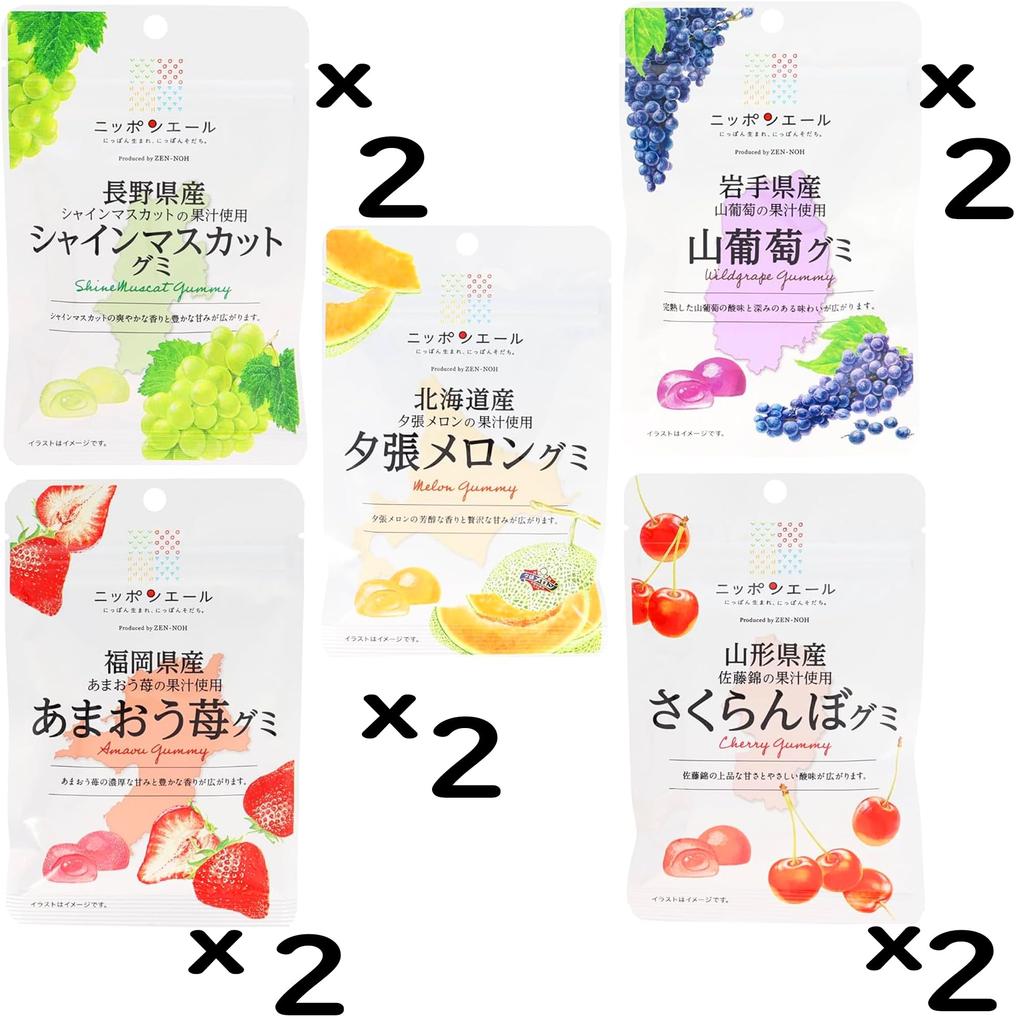 Zennoh Nippon Ale Gummy Best Seller Assortment 5-flavor