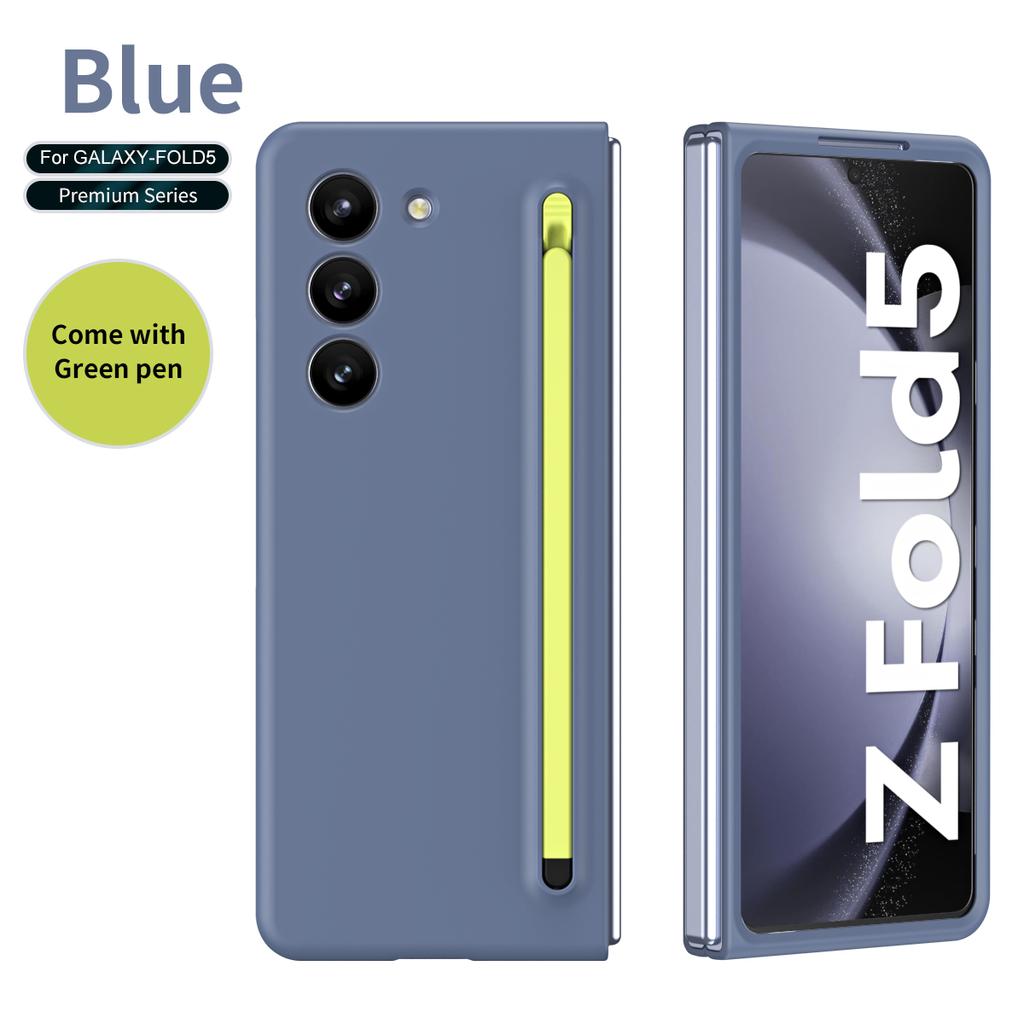 For Samsung Galaxy Z Fold 6 5 Case Hinge Fold 4 3 with S Pen Holder Magnetic Plating Armor Shockproof 360 Full Protector Cover