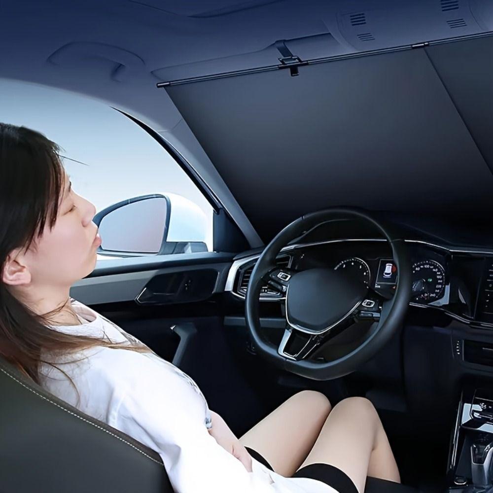 Heat Protection Car Sunshade Retractable Sun Protection Cover New Auto Front Windshield Sun Visor