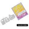 3 Women's Bags Frame Metal Silvery Stencil Embossing Cutting Dies For Diy Scrapbooking Paper Album Cards Making