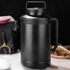 GIANXI 6L Summer Portable Thermos Bottle Household Cold Resistance Dry Ice Bucket Black Stainless Steel Bottle With Handle