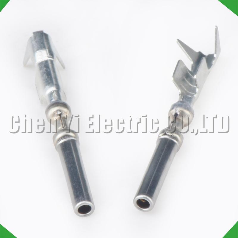 50 Pcs 1.0 mm Male or Female wire Crimp Pins For 3-1447221-3 Sheath Automotive Connectors Wire harness Plug