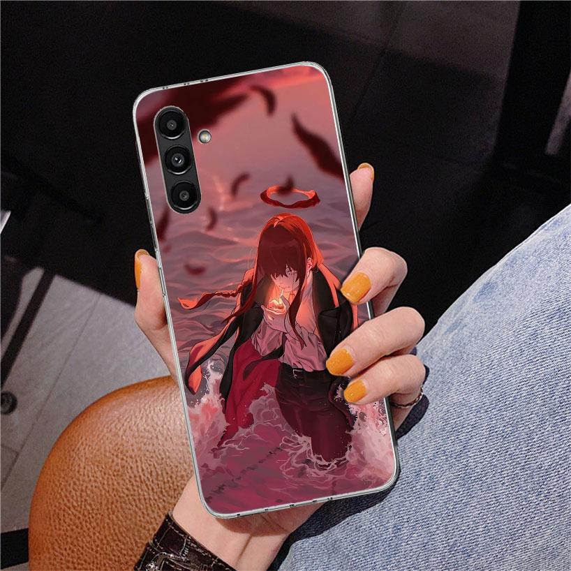 C-Chainsaw Mans Makima Phone Case For Samsung Galaxy A17 A16 A15 A14 A13 A57 A56 A55 A54 A53 A37 A36 A35 A34 A33 A26 A25 A24 A23