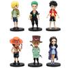 Фигурка One Piece Мини Луффи Моряк Соло Императрица Фигурка ПВХ Модель Настольное Украшение Аниме Периферийная Кукла Детская Игрушка