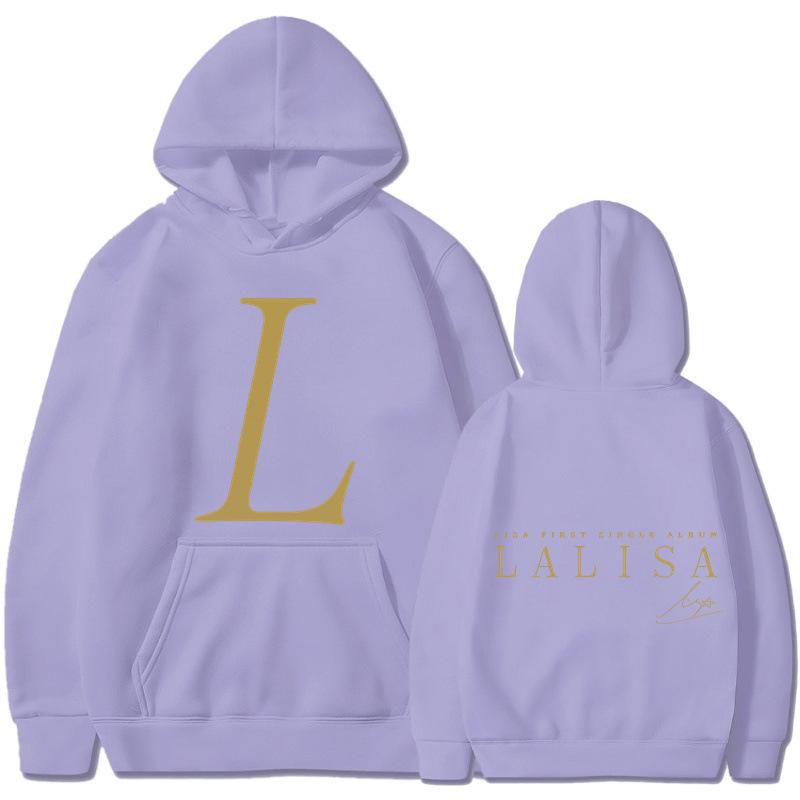 LISA SOLO дебютный альбом LALISA худи для весны, осени и зимы kpop пуловер повседневный свитер