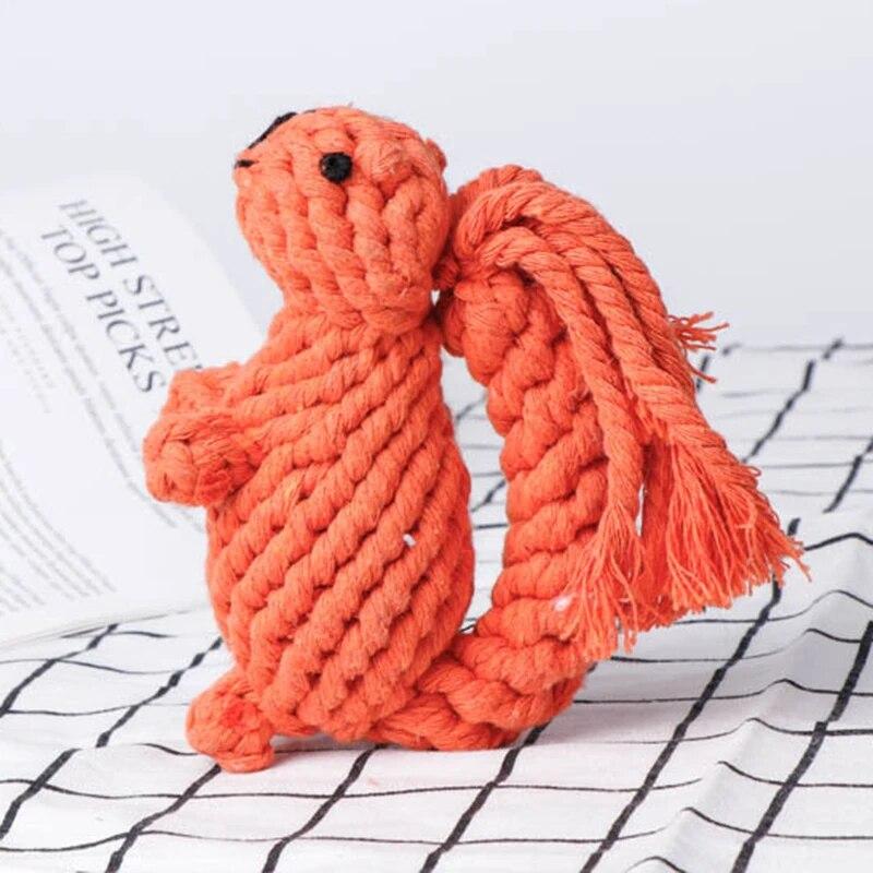 Puppy Chew Toys For Small Large Dogs Teeth Cleaning Toy Handmade Cotton Rope Carrot Shape Toy Pets Outdoor Fun Training Supplies