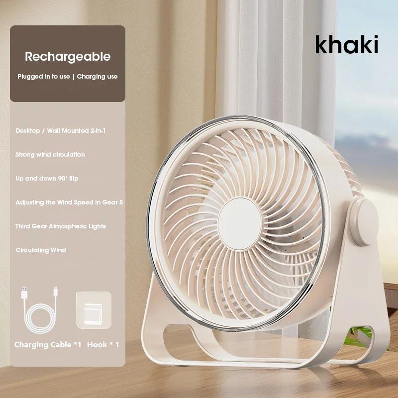 5 Speed Quiet 3 in 1 Wall Ceiling Mount Electric Air Circulator Fan for Home Office Bedroom Cooling