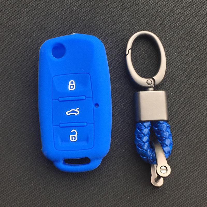 Силиконовый чехол для автомобильного ключа для VW Volkswagen polo passat b5 Tiguan Golf T4 для Seat Leon Altea Ateca Для Skoda Octavia Superb