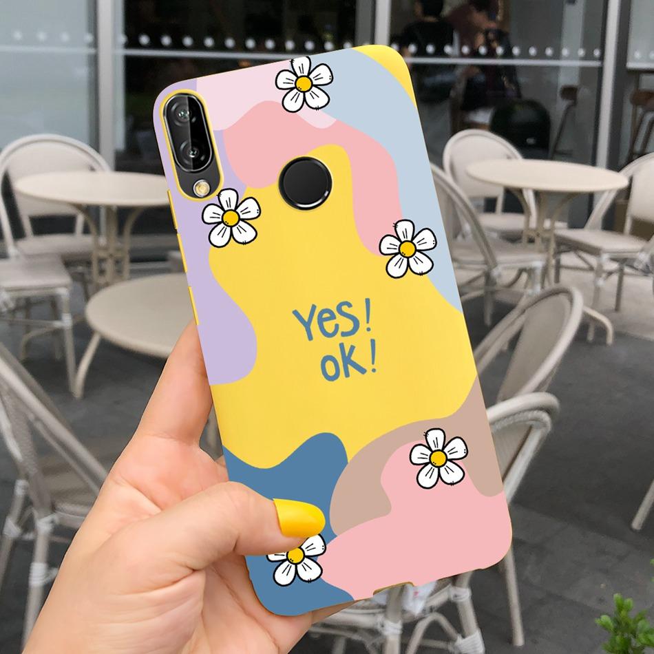 Чехол для Huawei P20 Lite Nova 3e ANE-LX1 ANE-LX2 Милый Мультяшный Конфетный Цвет Силиконовые Чехлы для Телефона Для Huawei P20lite Мягкая TPU Обложка