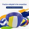 PVC Soft Volleyball - Size 5, Machine-Sewn for School Competition and Training