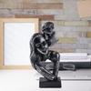 Abstract Art Couple Sculpture Couples Kiss Home Furnishing Kissing Lover Statue Love