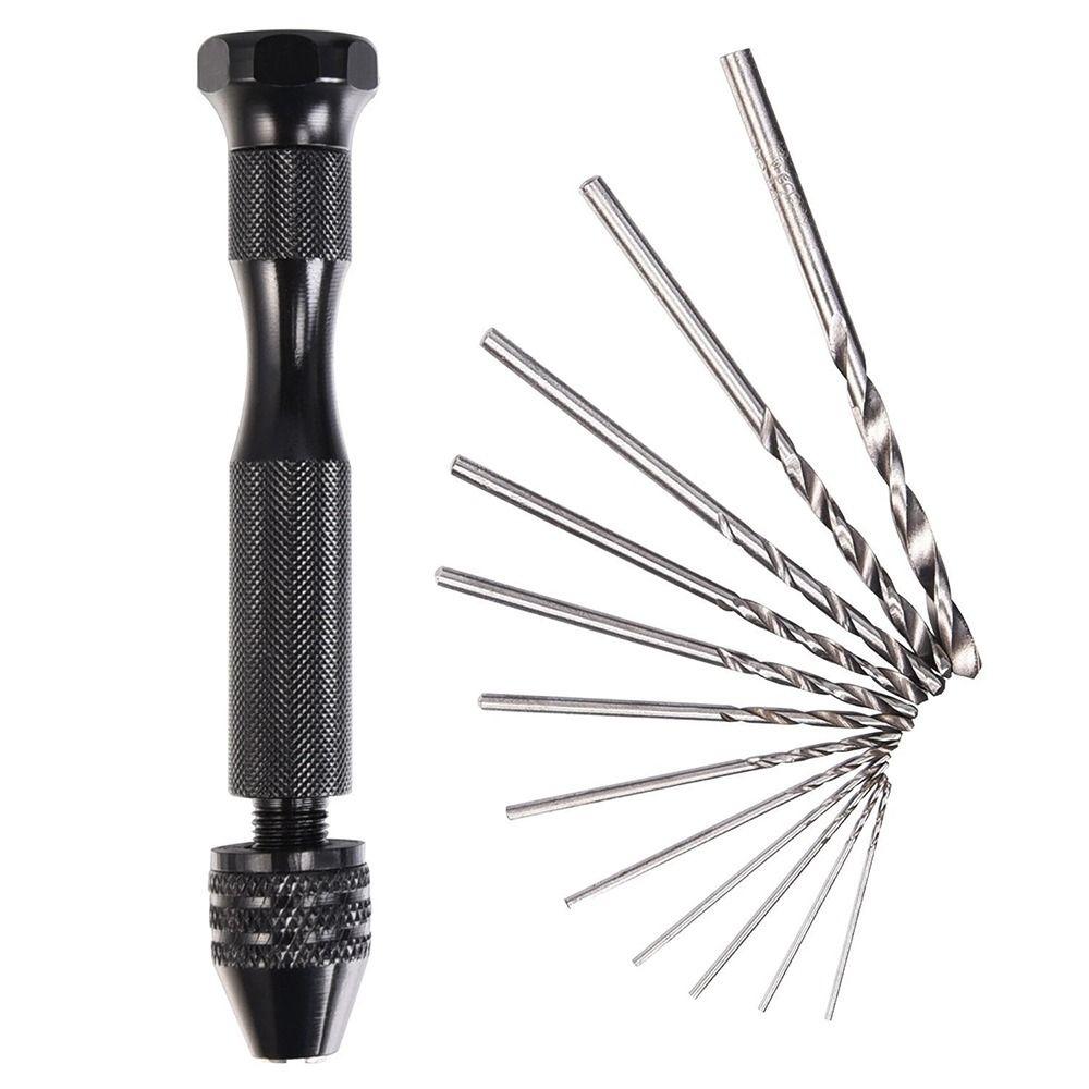 Micro Rotary Tools Woodworking Drilling With Keyless Chuck Aluminum Hand Drill Manual Hand Drill