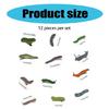Set of 12 Trendy Caterpillars Hair Ornament Stylish Caterpillars Hair Clasps Adornment Playful Hair Clip Accessory