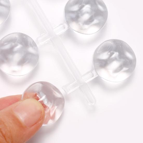 Yousheng 48 шт. Дисплей для лака для ногтей Волнистая форма Неправильная форма Инструмент для нейл-арта Прозрачная доска для цвета ногтей Советы Палитра для показа гель-лака