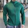 Plus Size Men's Jacket Sports Jersey Zip Up Long Sleeve T-shirts Quick Dry Gym Fitness Elasticity Coats Man Running Sweatshirts