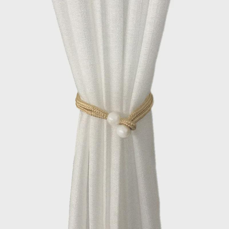 Креативная веревка для завязывания штор с жемчугом — роскошное украшение гостиной