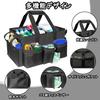 Large Capacity Tool Bag with 5 Pockets, Cleaning Supplies Storage Bag, Cleaning Tool Bag, Work Bag, Waterproof, Divided, with Shoulder Strap, Carry by