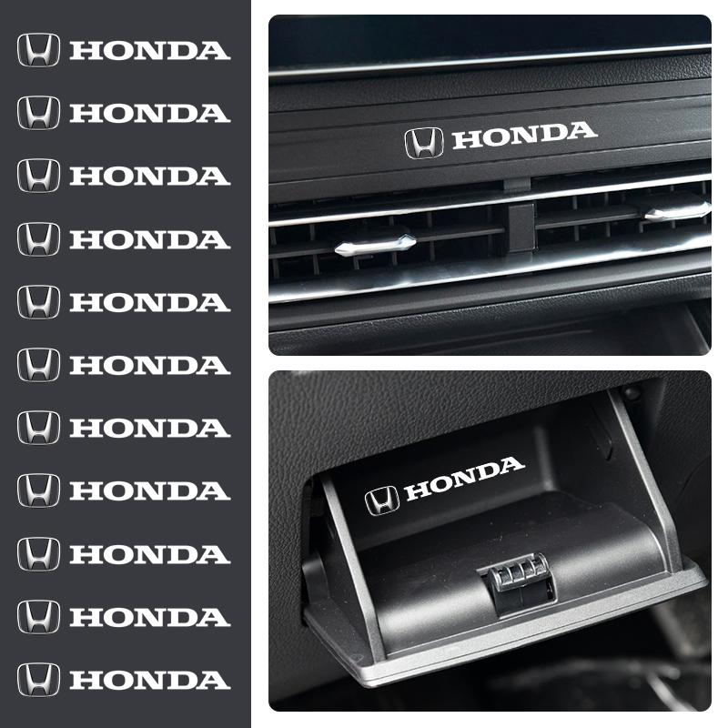 Car Emblem Logo Decorative Stickers Badge Decal Interior Styling For Honda Civic Fit Jazz Accord Pilot CRV Odyssey Passport aja256