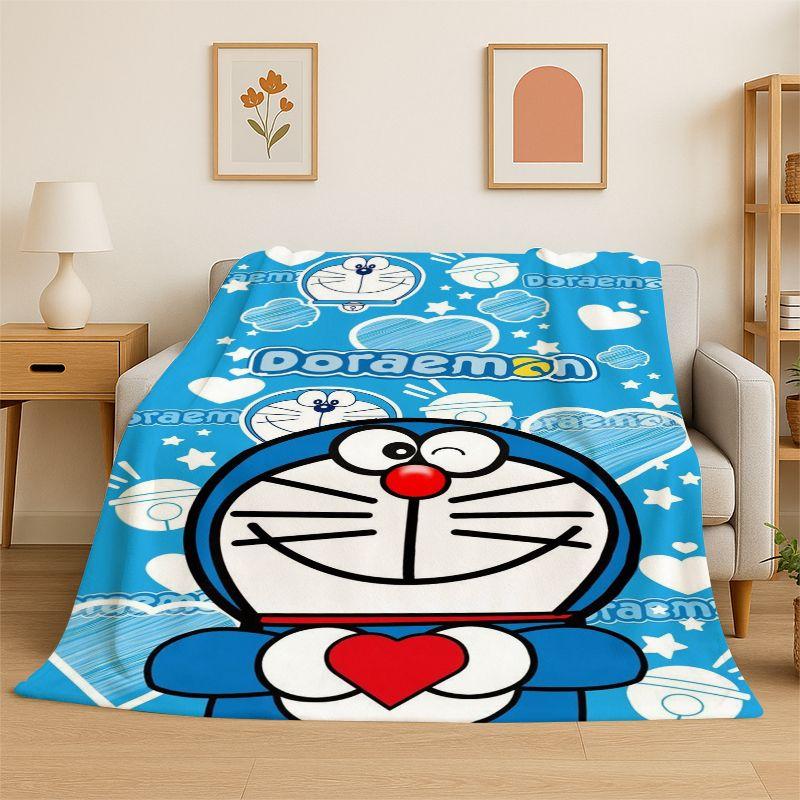Мягкое фланелевое одеяло-плед Dream D-Doraemon, теплое и уютное одеяло для кровати, дивана, дивана, спальни, гостиной, путешествий, кемпинга, подарок