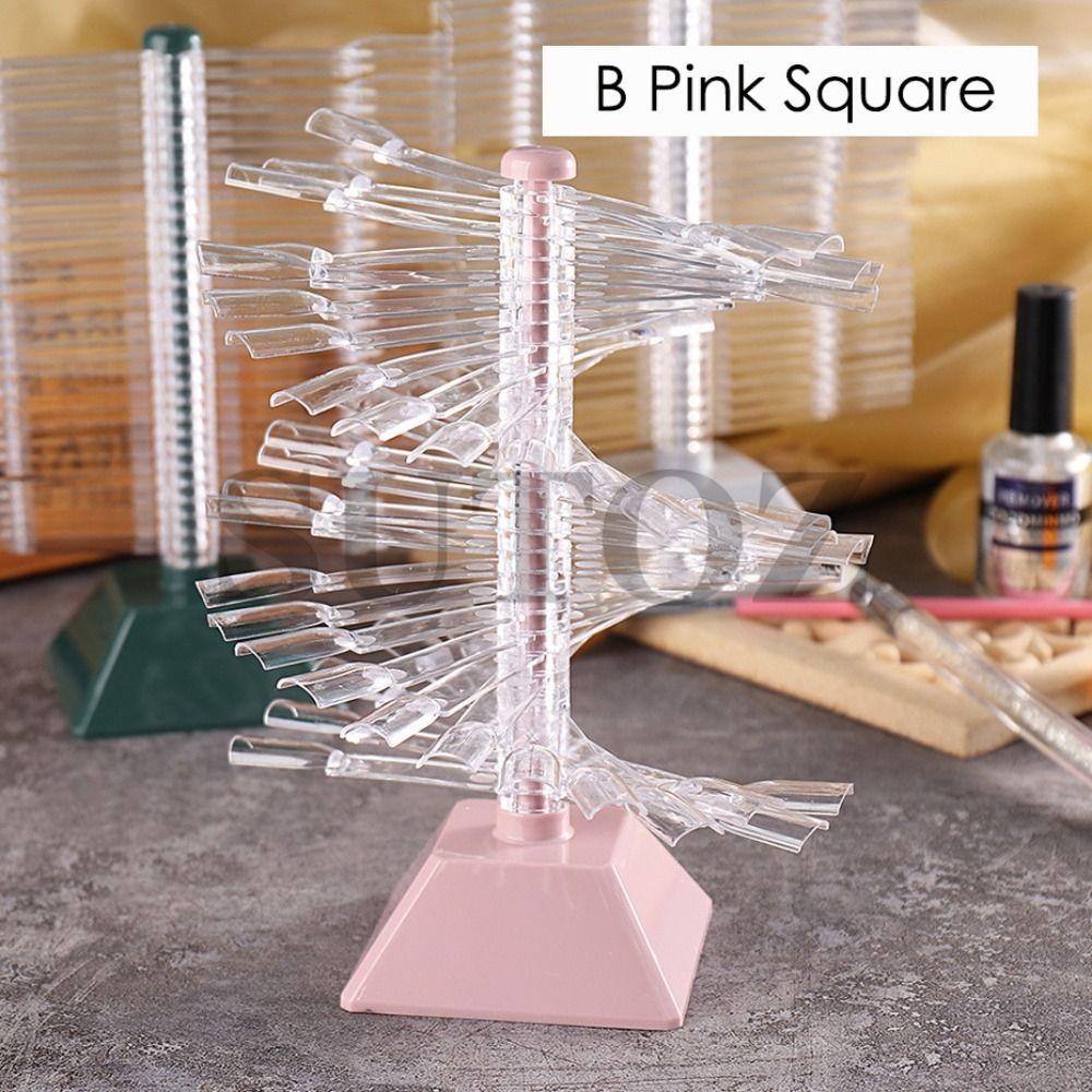 Gel Polish Spiral Shelf Nails Showing Shelf Nail Art False Tips Manicure Shelf Display Stand