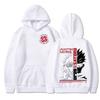 Смешные Японские Аниме Jujutsu Kaisen Графические Худи Винтажные Оверсайз с Капюшоном Хип-Хоп Длинные Рукава Хлопковое Худи Мужская Женская Одежда