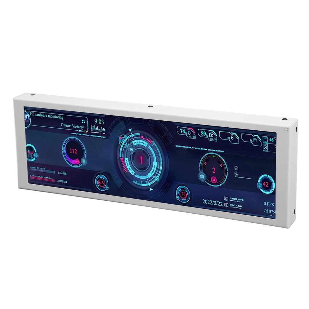 7.9-дюймовый монитор температуры ПК металлический корпус IPS CPU GPU SSD панель мониторинга температуры данных для оборудования AIDA64