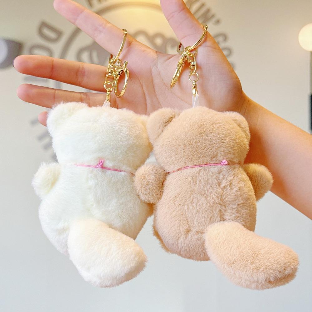 Stuffed Kittens Bell Kitten Keychain Soft Car Key Accessories New Doll Keychain Gift
