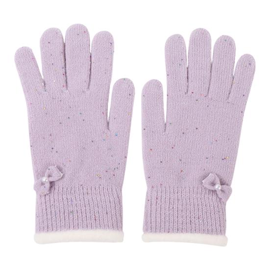 Женские зимние перчатки Теплые перчатки с сенсорным экраном С пайетками в виде бабочки Вязаные Утепленные