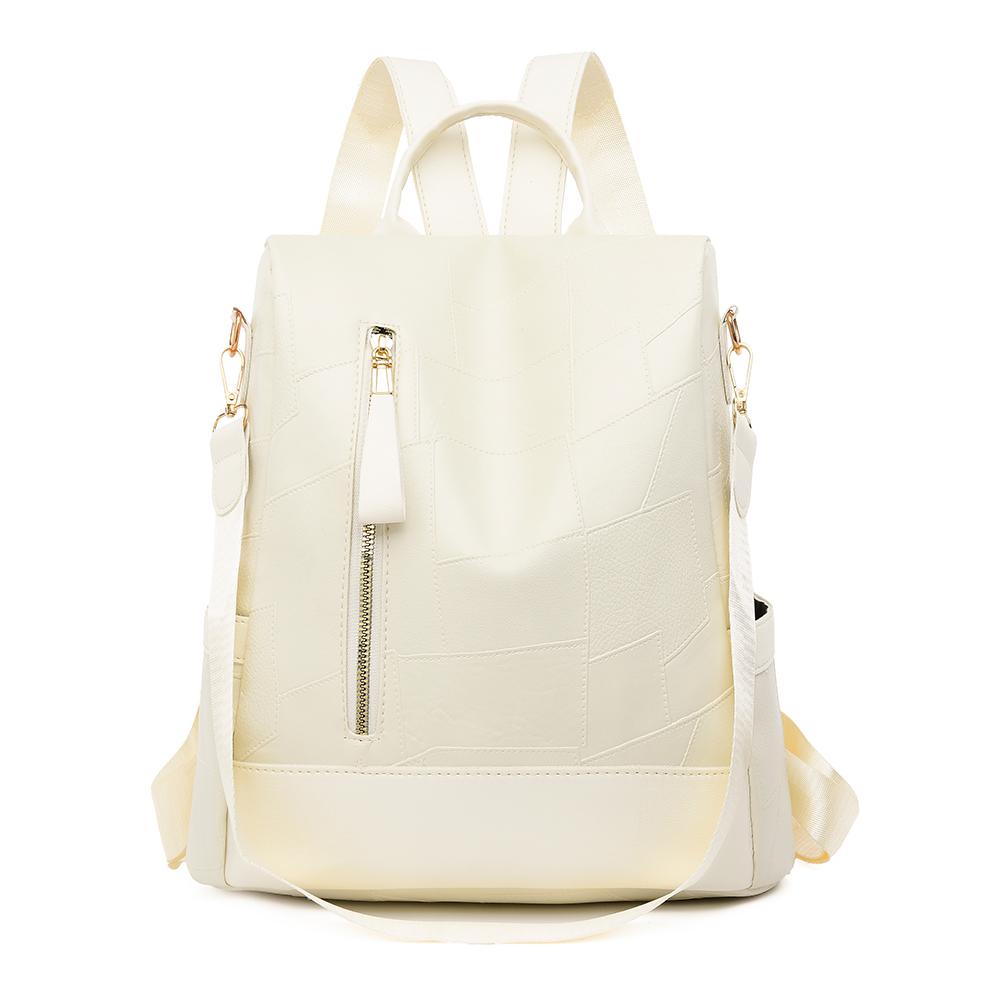 Женский мягкий кожаный рюкзак большой емкости с защитой от кражи для путешествий и поездок на работу