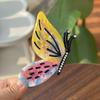 Sweet Acetic Acid Hair Claw Korean Style French Shark Clip Butterfly Acetate Hair Claw  Girls