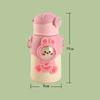 Kids Insulated Water Bottle Cartoon Cute Stainless Steel Water Flask With Straw and Strap for