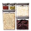 OXO Storage Container OXO Plastic Airtight Stainless Steel Pop Container Mini Square Mini 0.2L