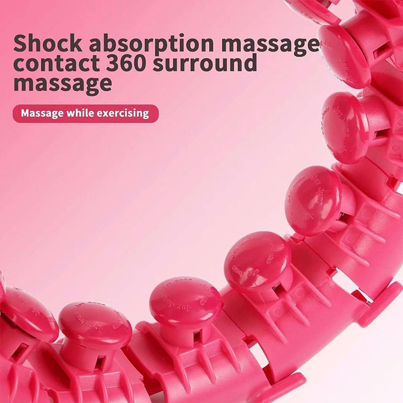 Похудеть 24 звена обруча Умный и съемный массажный обруч Хула-хуп Устройство для красоты талии Женское оборудование для подтяжки живота и уменьшения жира