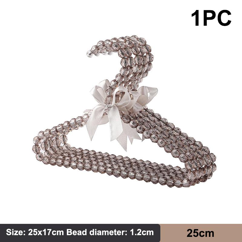 Pet Pearl Hanger Bow Durable Kids Hanger Elegant Clothes Organizer Clothespins Home Save-Space Clothes Storage Organizer
