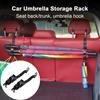1 Pair Car Hooks Easy To Install Stable Multifunctional Adjustable Creative Storing Bag Black Car Umbrella Storage Rack Car Supply