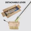 Durability Stainless Steel Weeding Brush Flexible Length Crack Weeder  for Various Heights, Easy Head Replacement
