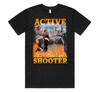 Футболка с принтом "Активный стрелок" Топ Смешной Мем Баскетбольный данк Спортивный Подарок Унисекс