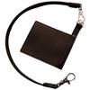 Цепочка для кошелька из натуральной кожи с карточкой-кошельком [размер L] (шоколад)