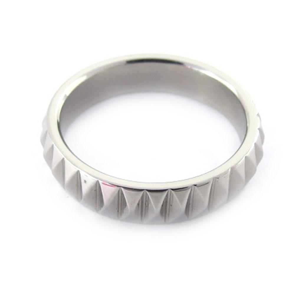 Стальное кольцо "Хореография" серебро - 4 мм