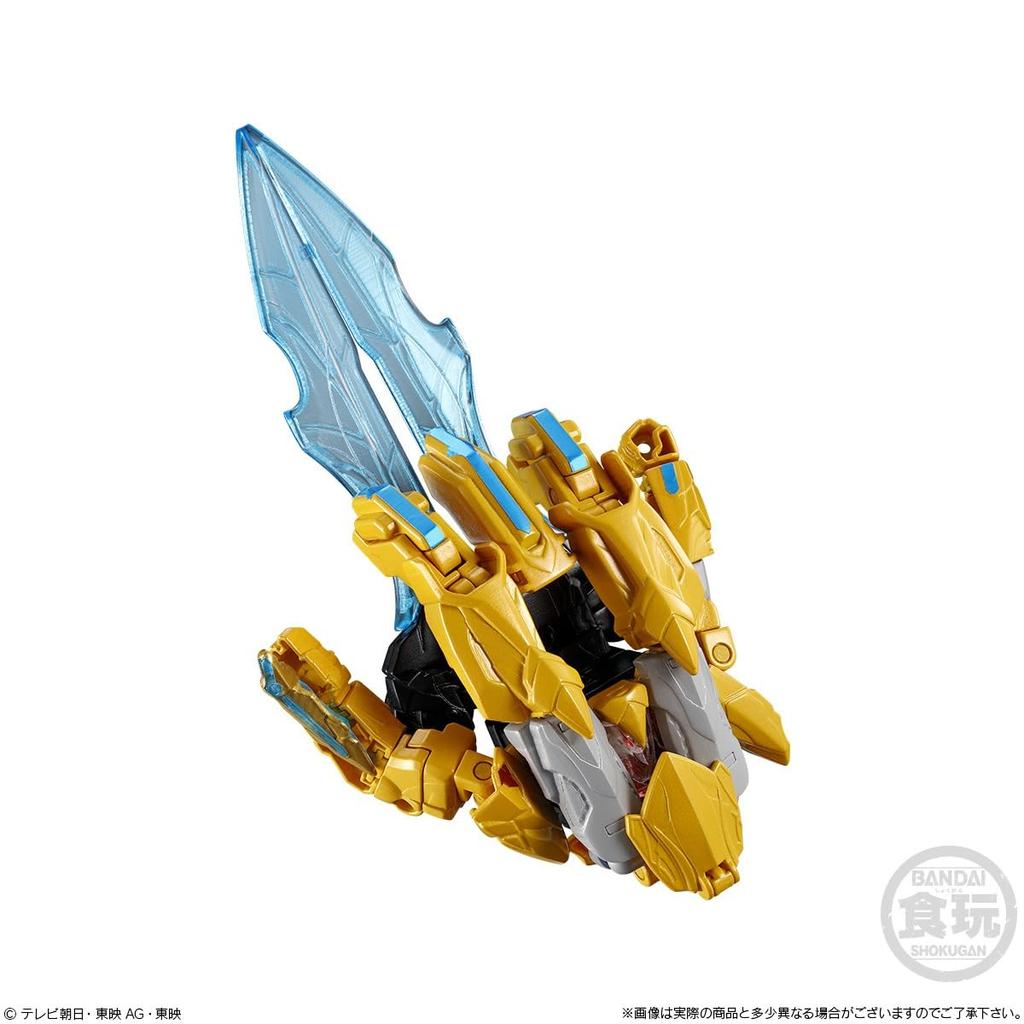 BANDAI Minipla Number One Combined Series 01 Tega Sword & Leon Buster 50 & Tyranno Hammer 50 Set (Candy Toy)