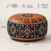 Fillable Design Ottoman Pouf Boho Pattern Storage Ottoman New Footstool Cover  Home Use
