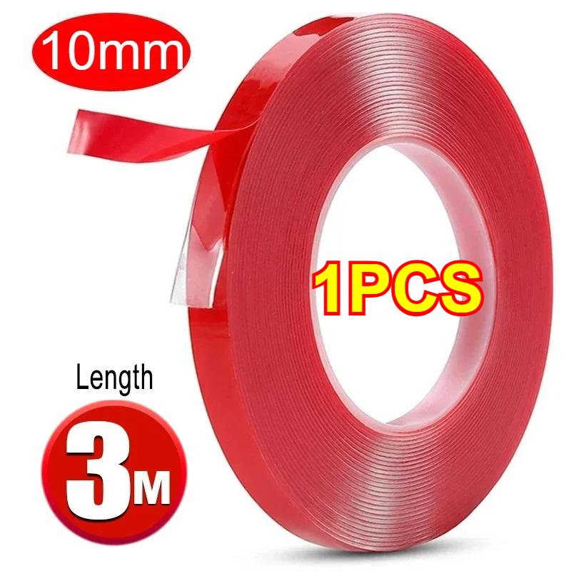 Автомобильные прочные двухсторонние клейкие наклейки, нанолента, прозрачная многоразовая водонепроницаемая автомобильная лента, чистящие средства, защитная наклейка для автомобиля