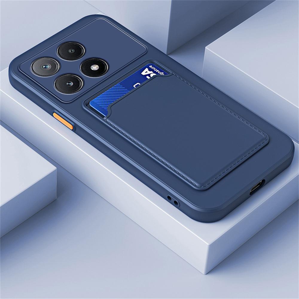 Для Xiaomi 14T Pro 14 T чехол-кошелек с отделением для карт, матовый мягкий чехол для Xiaomi 13T 14 Mi 14TPro, силиконовый защитный чехол цвета конфет, противоударный чехол