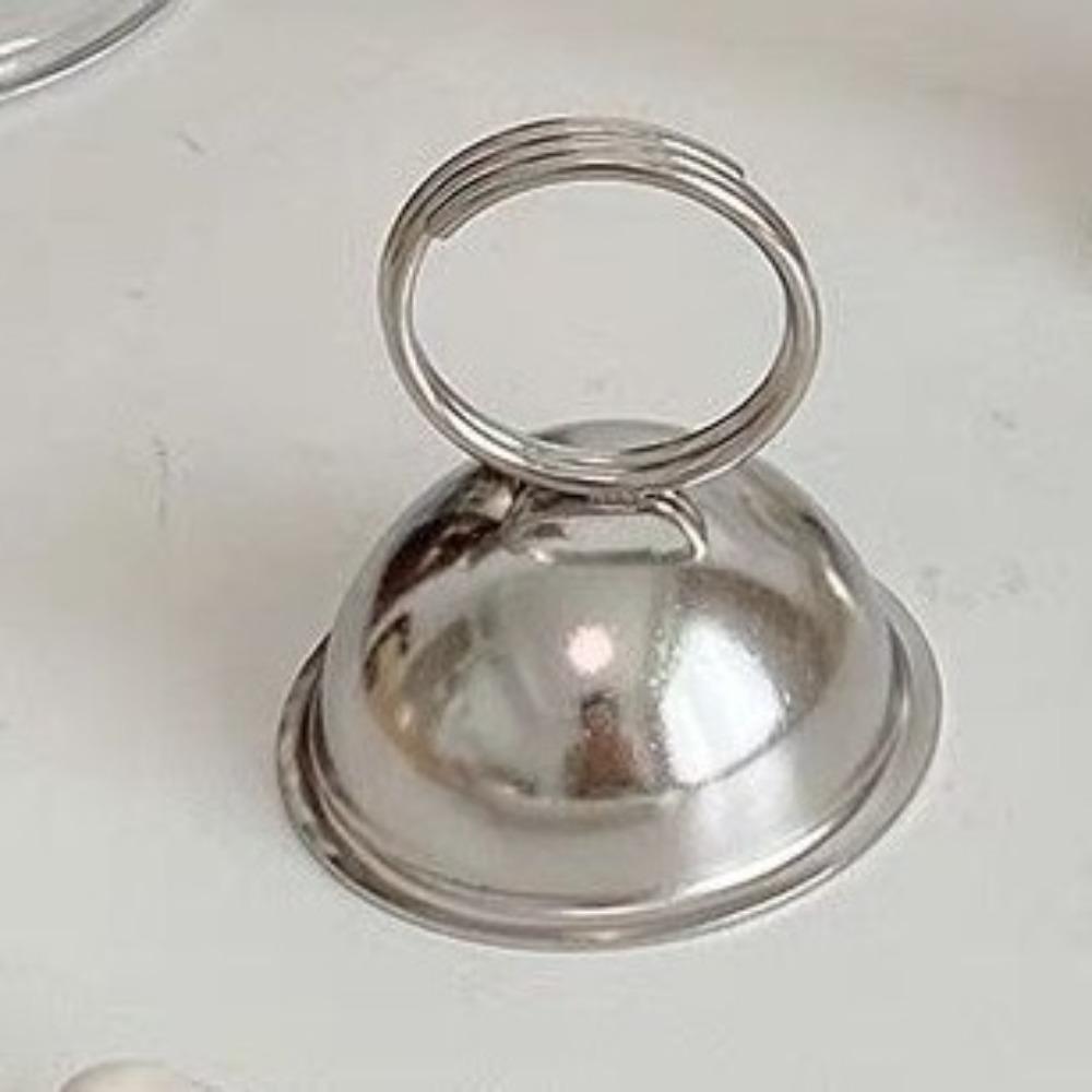 3 шт. Серебристый Держатель для карт из нержавеющей стали Устойчивое основание Многофункциональные металлические зажимы для заметок Минималистичный дизайн Настольный держатель для карточек