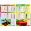 multiplication table 25 pcs self-adhesive