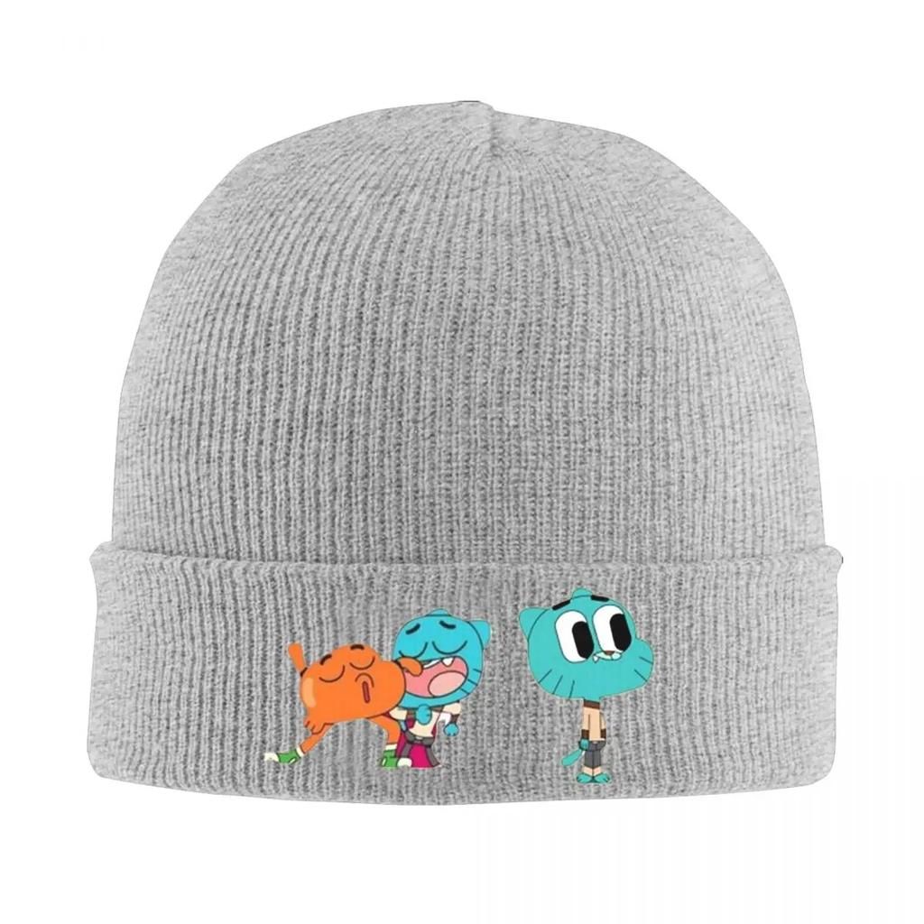 New Gumball Warm Knitted Cap Fashion Bonnet Hat Autumn Winter Outdoor Beanies Hats For Unisex Adult