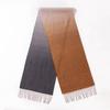 Autumn and winter new pure wool scarf water ripple gradual change color advanced sense tassel versatile warm scarf gift