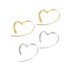 1 пара женских нерегулярных однотонных серег в форме сердца Huggie, цветные гальванические украшения для ушей